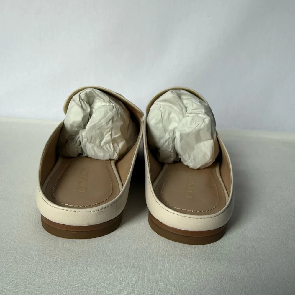 NWT Coach Sienna Slide Sandal Gold/Chalk , not white Size 10B C5770 - Picture 7 of 14